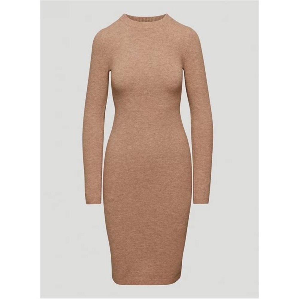Wilfred | Melissa Long Sleeve Sweater Dress Camel Tan Size XS